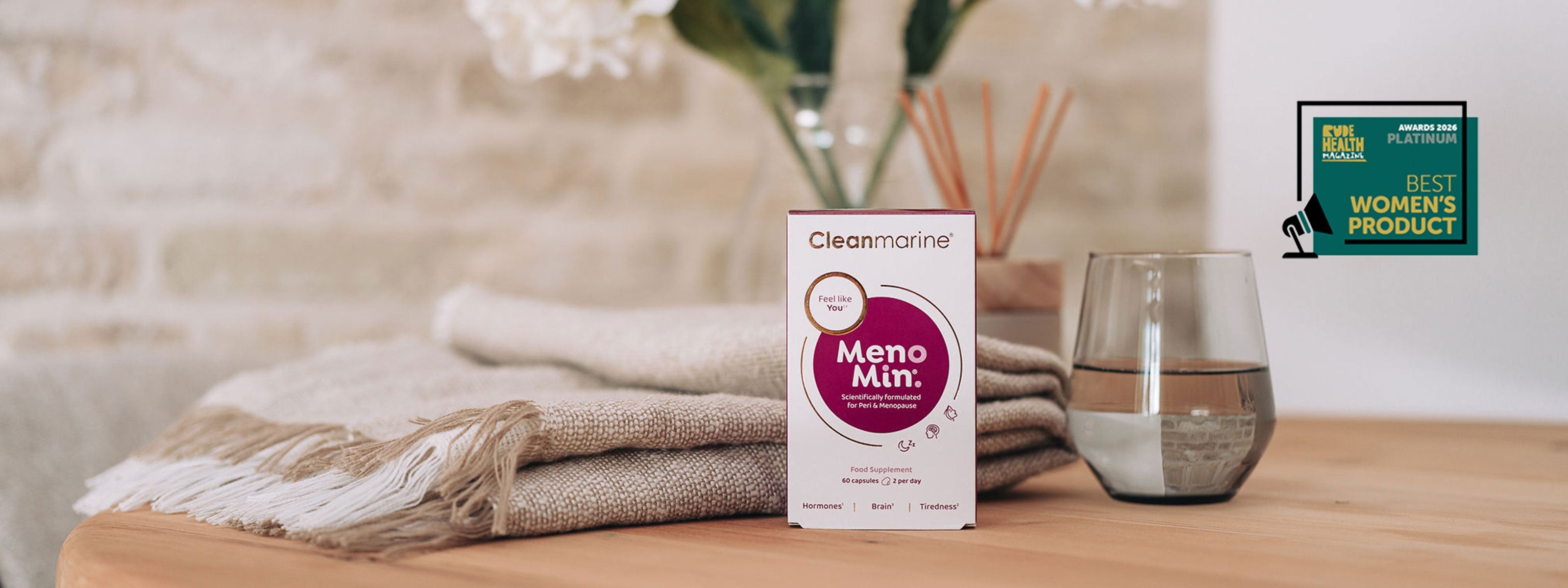 Cleanmarine MenoMin Wins Platinum for Best Women’s Health Product at the Rude Health Awards